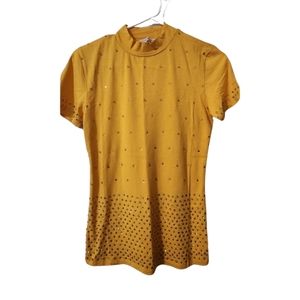 NWOT Hand Crafted Rhinestone Embellished T-Shirt | Size M